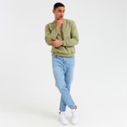 Джемпер (свитшот) мужской MINAKU: Casual collection MAN цвет хаки, р-р 54 - фото 801507899