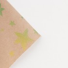 Бумага упаковочная крафтовая «Звёзды», 50 × 70 см 7611632