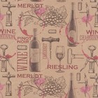 Бумага упаковочная крафтовая «Wine», 50 × 70 см 7611642