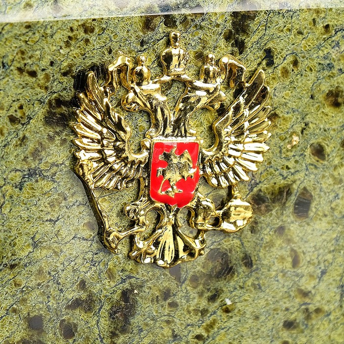 Набор письменный «Герб»: часы, подставки для ручек