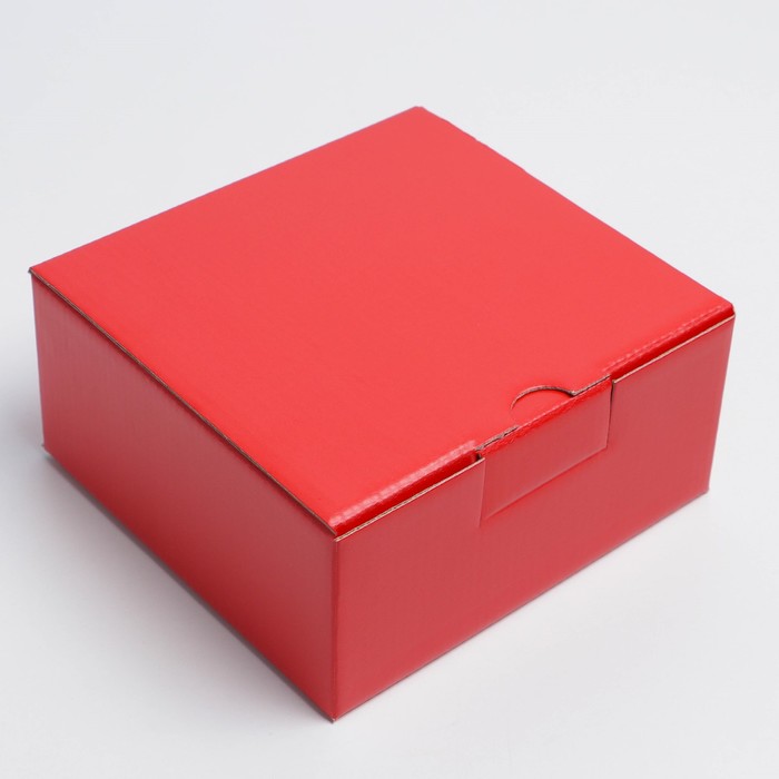 Коробка складная «Красная», 15 х 15 х 7 см
