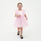 Платье нарядное детское KAFTAN, р. 30 (98-104 см), розовый - фото 4485431