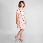 Ночная сорочка «Симпл-димпл» для девочки, рост 146 см., цвет персиковый - фото 8094239