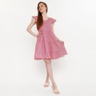 Платье женское, цвет красно-белая полоса, размер 50 - фото 4953553