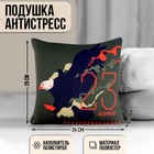 Подушка антистресс «23 февраля», 26 х 24 см - фото 1744238