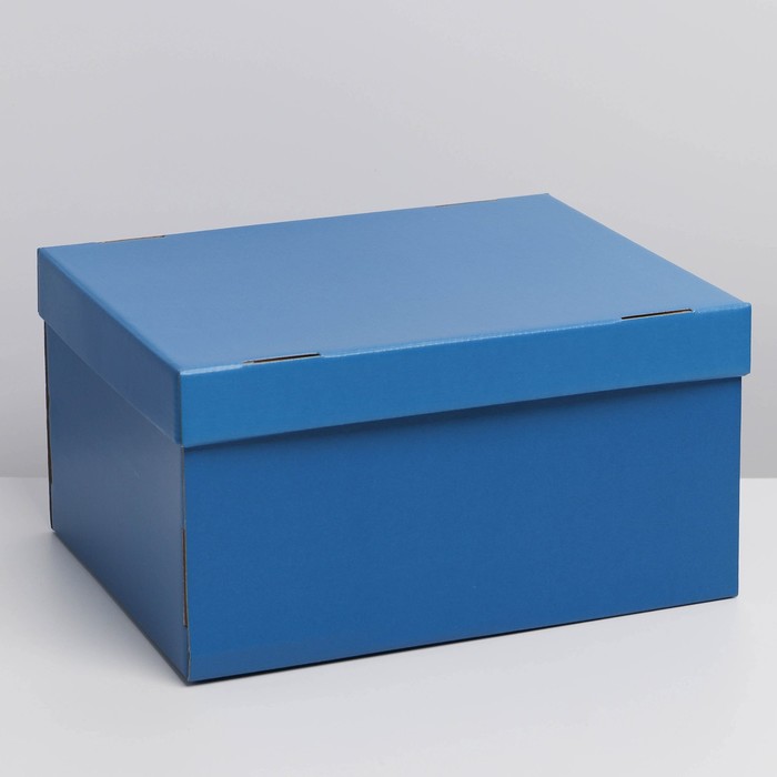 Коробка складная «Синяя», 31,2 х 25,6 х 16,1 см