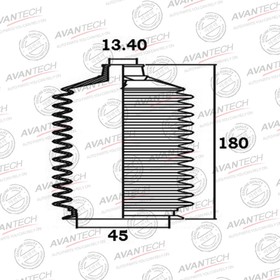 Пыльник рулевой системы Avantech BS0108 7658566