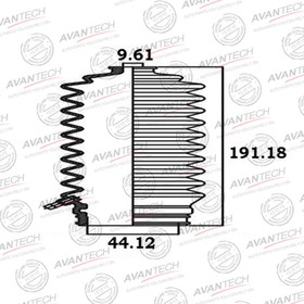 Пыльник рулевой системы Avantech BS0301 7658570