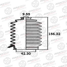 Пыльник рулевой системы Avantech BS0302 7658571