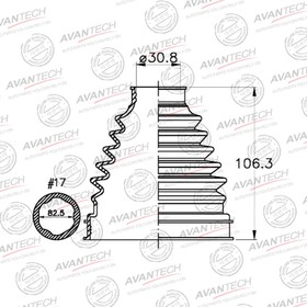 Пыльник привода Avantech BD0127 7658735