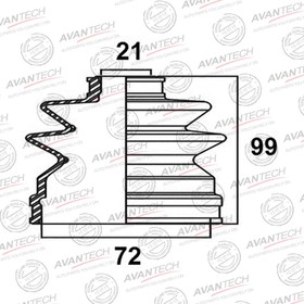 Пыльник привода Avantech BD0204 7658739