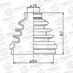 Пыльник привода Avantech BD0224 7658747