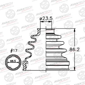 Пыльник привода Avantech BD0228 7658748