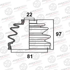 Пыльник привода Avantech BD0308 7658752
