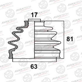 Пыльник привода Avantech BD0311 7658755