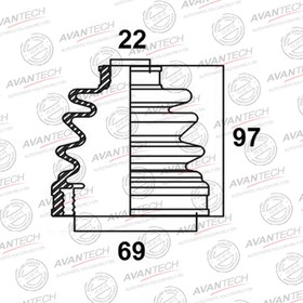 Пыльник привода Avantech BD0502 7658760