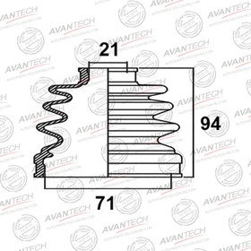 Пыльник привода Avantech BD0702 7658771