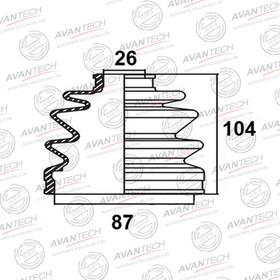 Пыльник привода Avantech BD0801 7658773