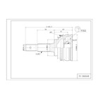 Шрус привода DOUBLE FORCE, с ABS DFCV012 7658785 - фото 107674