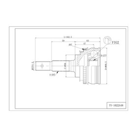 Шрус привода DOUBLE FORCE, с ABS DFCV012 7658785