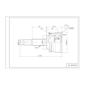Шрус привода DOUBLE FORCE, с ABS DFCV017 7658789
