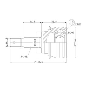 Шрус привода DOUBLE FORCE DFCV068 7658812