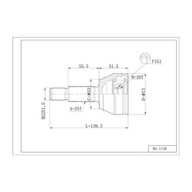Шрус привода DOUBLE FORCE DFCV301 7658824