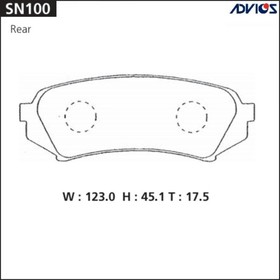 Дисковые тормозные колодки ADVICS SN100 7659100