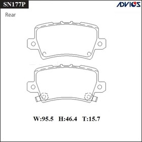 Дисковые тормозные колодки ADVICS SN177P 7659134
