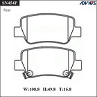 Дисковые тормозные колодки ADVICS SN454P 7659174 - фото 107855