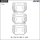 Дисковые тормозные колодки ADVICS SN797P 7659209 - фото 107870
