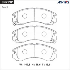 Дисковые тормозные колодки ADVICS SN799P 7659210