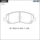 Дисковые тормозные колодки ADVICS SN889 7659215 - фото 107873