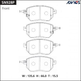 Дисковые тормозные колодки ADVICS SN928P 7659228