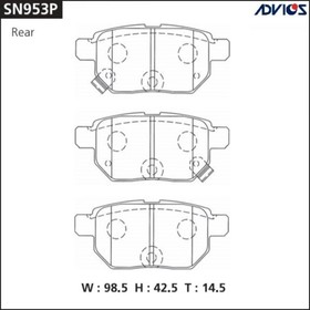 Дисковые тормозные колодки ADVICS SN953P 7659234