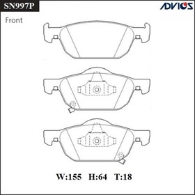 Дисковые тормозные колодки ADVICS SN997P 7659240