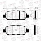 Колодки тормозные дисковые Avantech (противоскрипная пластина в компл.) AV024 7659259 - фото 107897