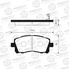Колодки тормозные дисковые Avantech (противоскрипная пластина в компл.) AV1005 7659288 - фото 107913