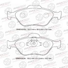 Колодки тормозные дисковые Avantech (противоскрипная пластина в компл.) AV1051 7659298 - фото 107920
