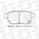 Колодки тормозные дисковые Avantech (противоскрипная пластина в компл.) AV1103 7659311 - фото 107928