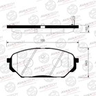 Колодки тормозные дисковые Avantech (противоскрипная пластина в компл.) AV173 7659341 - фото 107939