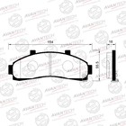 Колодки тормозные дисковые Avantech (противоскрипная пластина в компл.) AV175 7659342 - фото 107940