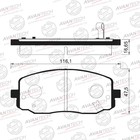 Колодки тормозные дисковые Avantech (противоскрипная пластина в компл.) AV185 7659347 - фото 107942