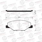Колодки тормозные дисковые Avantech (противоскрипная пластина в компл.) AV1901 7659348 - фото 107943