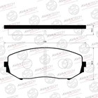 Колодки тормозные дисковые Avantech (противоскрипная пластина в компл.) AV281 7659370 - фото 107949