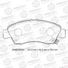 Колодки тормозные дисковые Avantech (противоскрипная пластина в компл.) AV575 7659389 - фото 107958