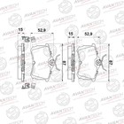 Колодки тормозные дисковые Avantech (противоскрипная пластина в компл.) AV578 7659391 - фото 107960