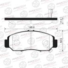 Колодки тормозные дисковые Avantech (противоскрипная пластина в компл.) AV581 7659392 - фото 107961