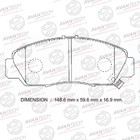 Колодки тормозные дисковые Avantech (противоскрипная пластина в компл.) AV585 7659393 - фото 107962