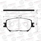 Колодки тормозные дисковые Avantech (противоскрипная пластина в компл.) AV837 7659425 - фото 107979